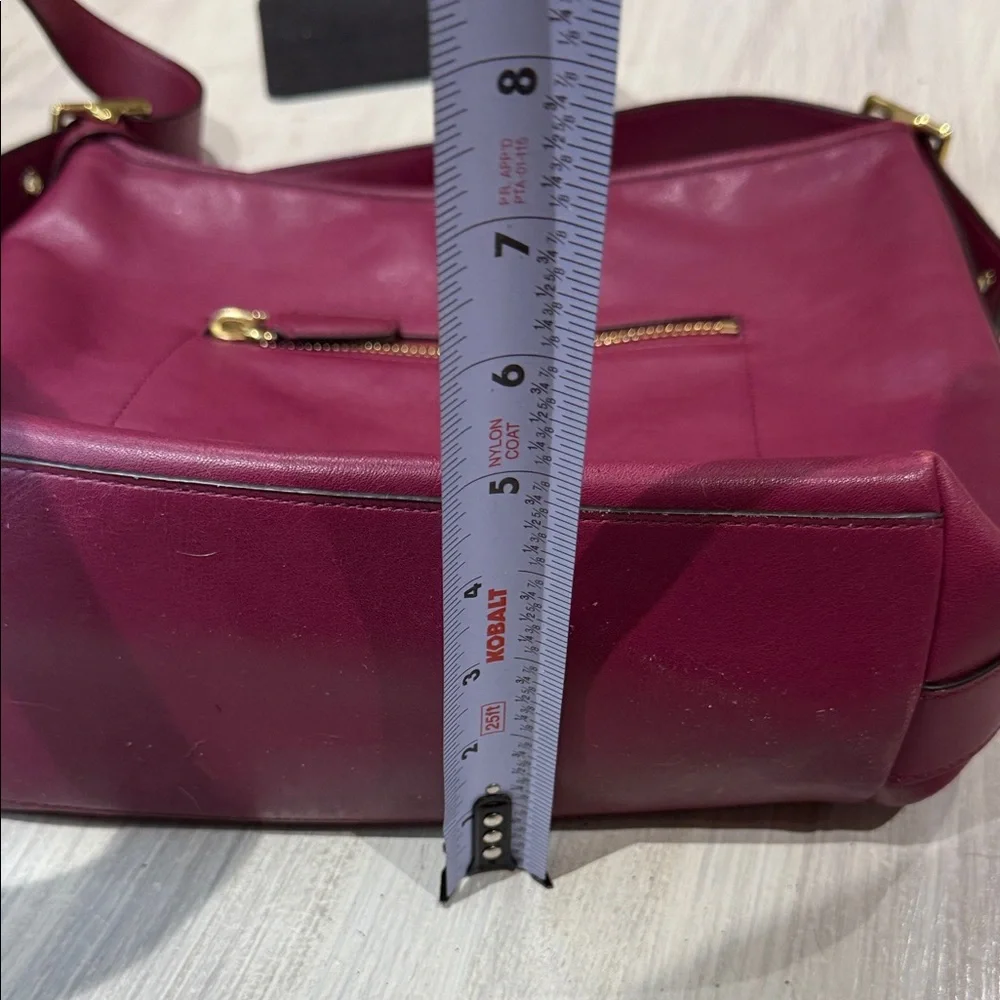 Vintage Coach Fuchsia Leather Shoulder Bucket Bag- EUC